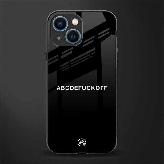 abcdefuckoff glass case for iphone 13 mini image