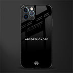 abcdefuckoff glass case for iphone 12 pro max image