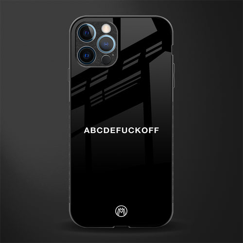 abcdefuckoff glass case for iphone 12 pro max image