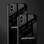abcdefuckoff glass case for iphone xs max image-2