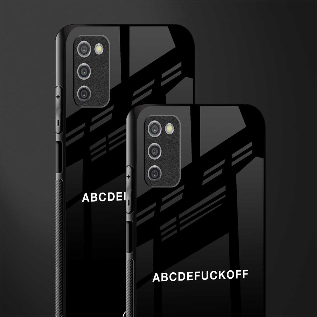 abcdefuckoff glass case for samsung galaxy a03s image-2