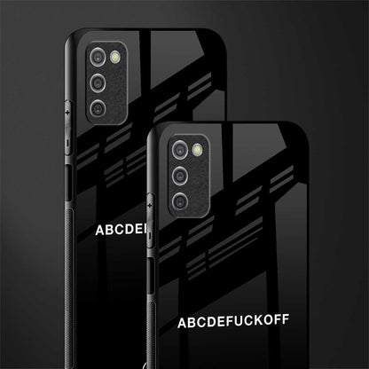 abcdefuckoff glass case for samsung galaxy a03s image-2