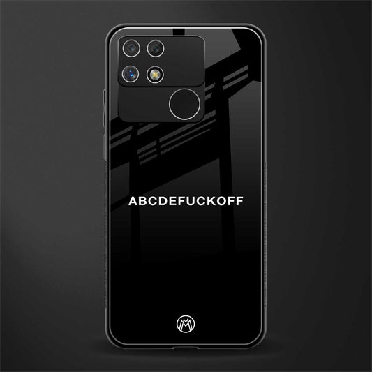 abcdefuckoff back phone cover | glass case for realme narzo 50a