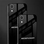 abcdefuckoff glass case for iphone xr image-2