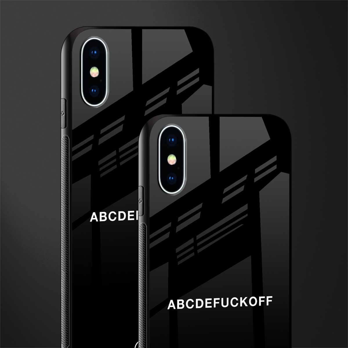 abcdefuckoff glass case for iphone xs image-2