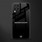 abcdefuckoff back phone cover | glass case for samsung galaxy m33 5g