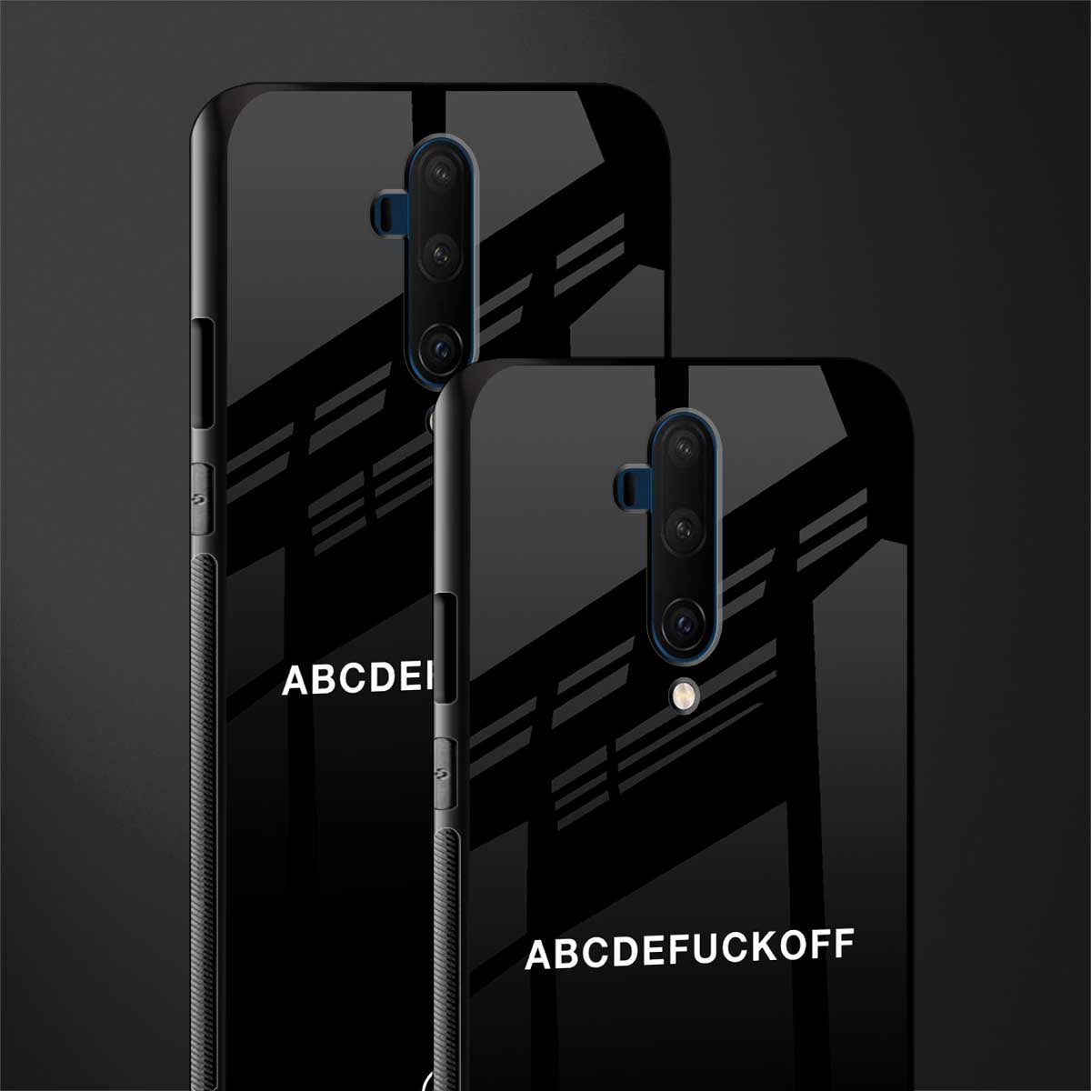 abcdefuckoff glass case for oneplus 7t pro image-2
