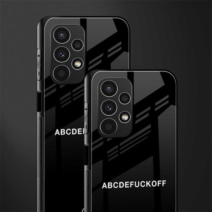 abcdefuckoff back phone cover | glass case for samsung galaxy a13 4g