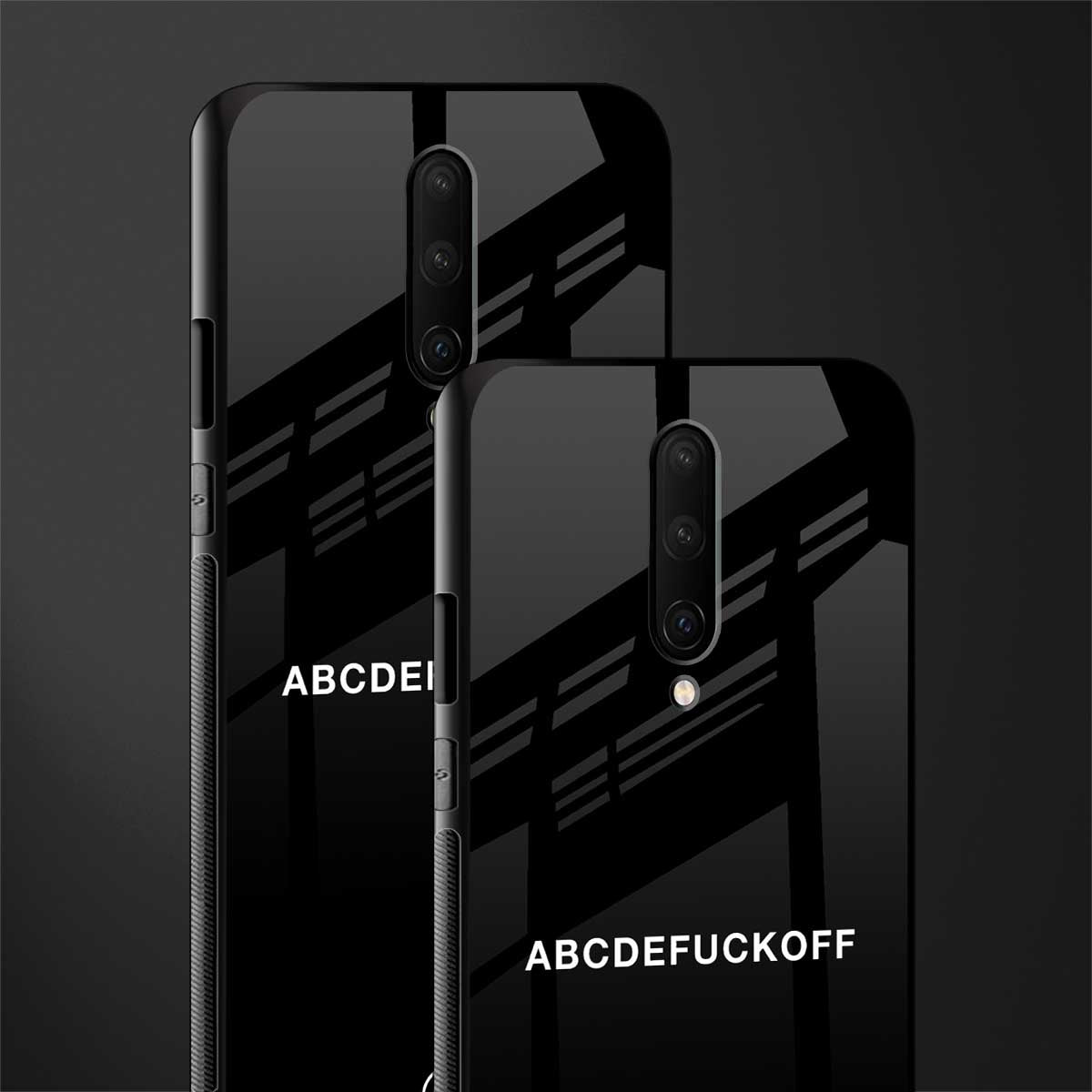 abcdefuckoff glass case for oneplus 7 pro image-2
