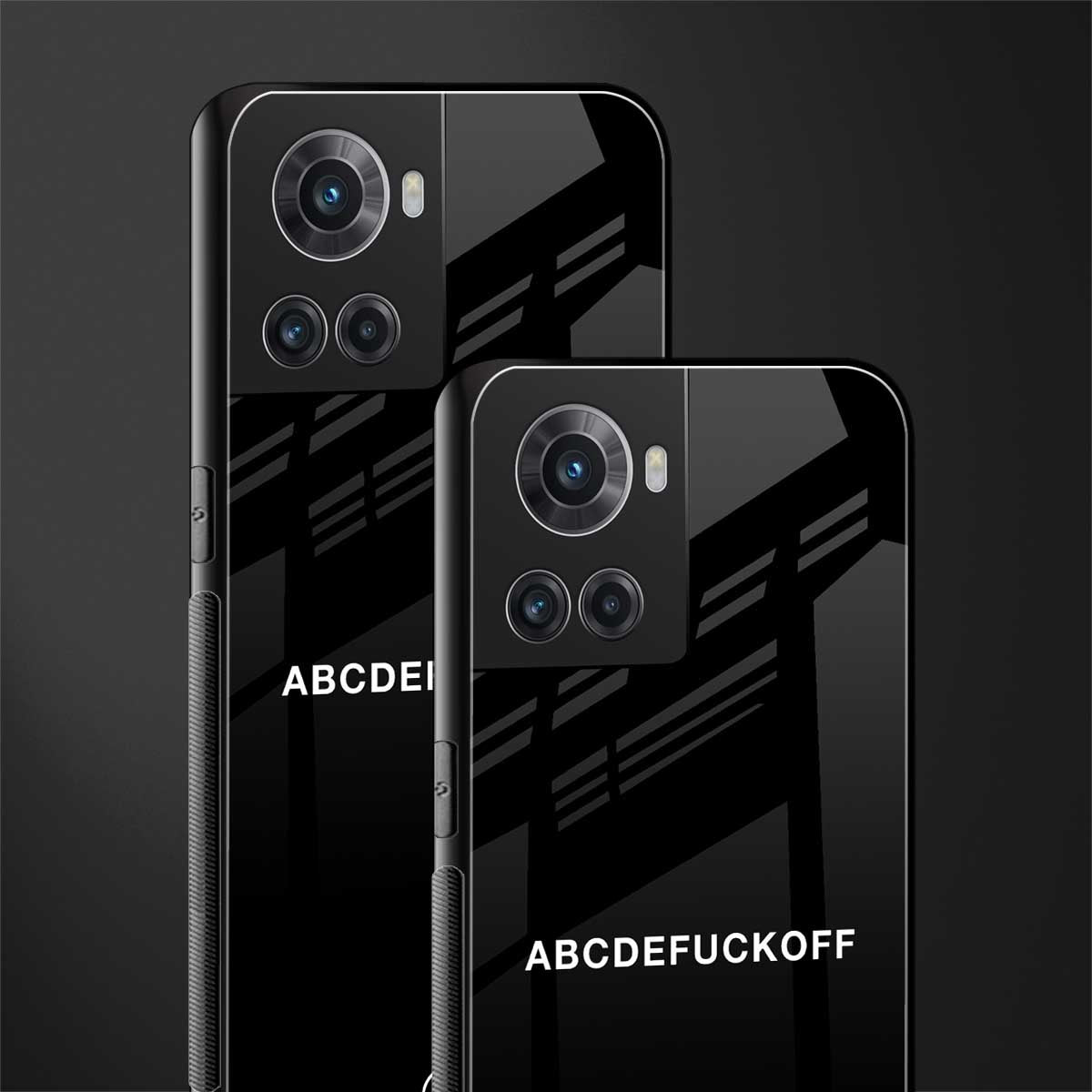 abcdefuckoff back phone cover | glass case for oneplus 10r 5g