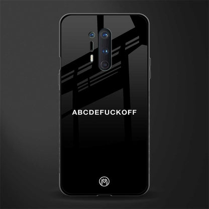 abcdefuckoff glass case for oneplus 8 pro image