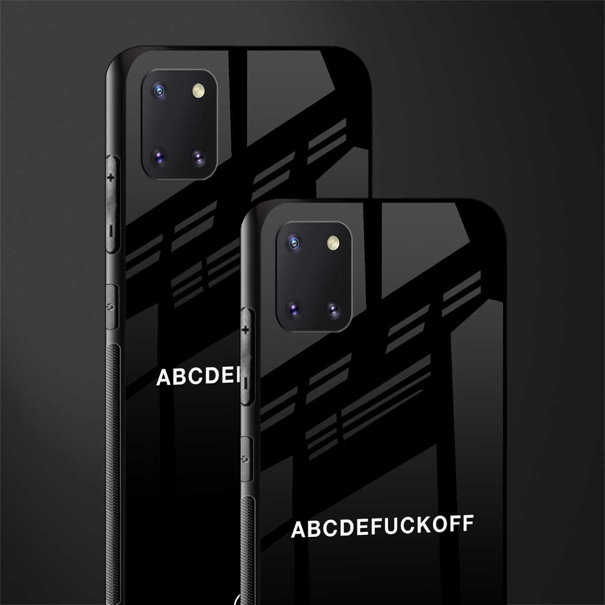 abcdefuckoff glass case for samsung a81 image-2
