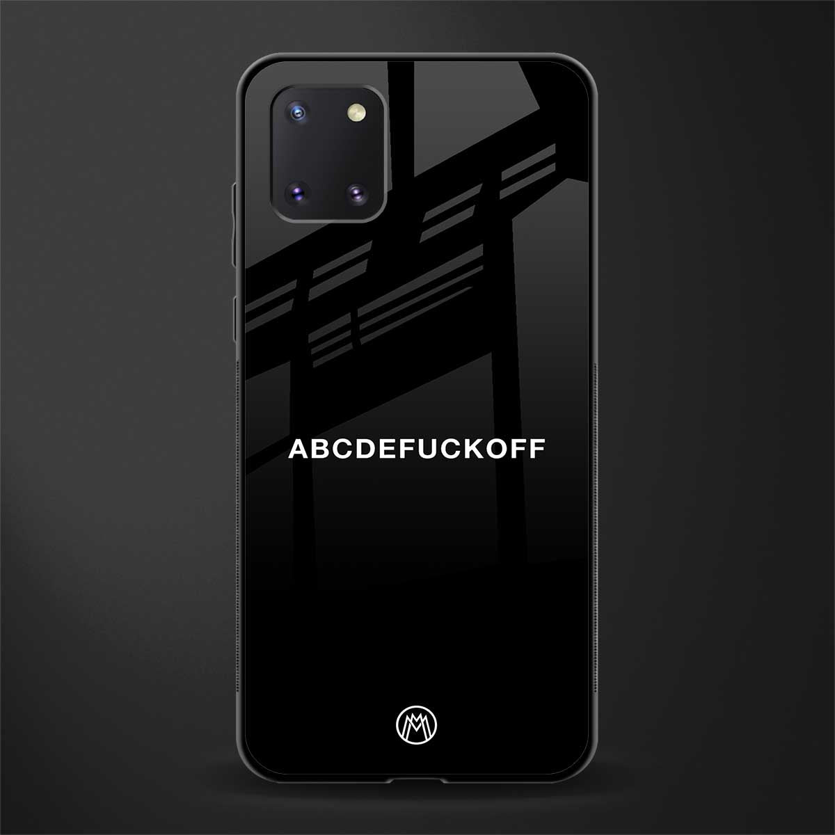 abcdefuckoff glass case for samsung a81 image