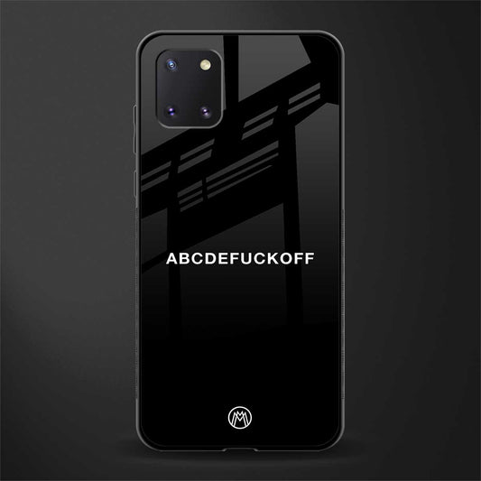 abcdefuckoff glass case for samsung a81 image
