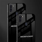 abcdefuckoff glass case for samsung a11 image-2