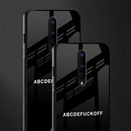 abcdefuckoff glass case for oneplus 8 image-2
