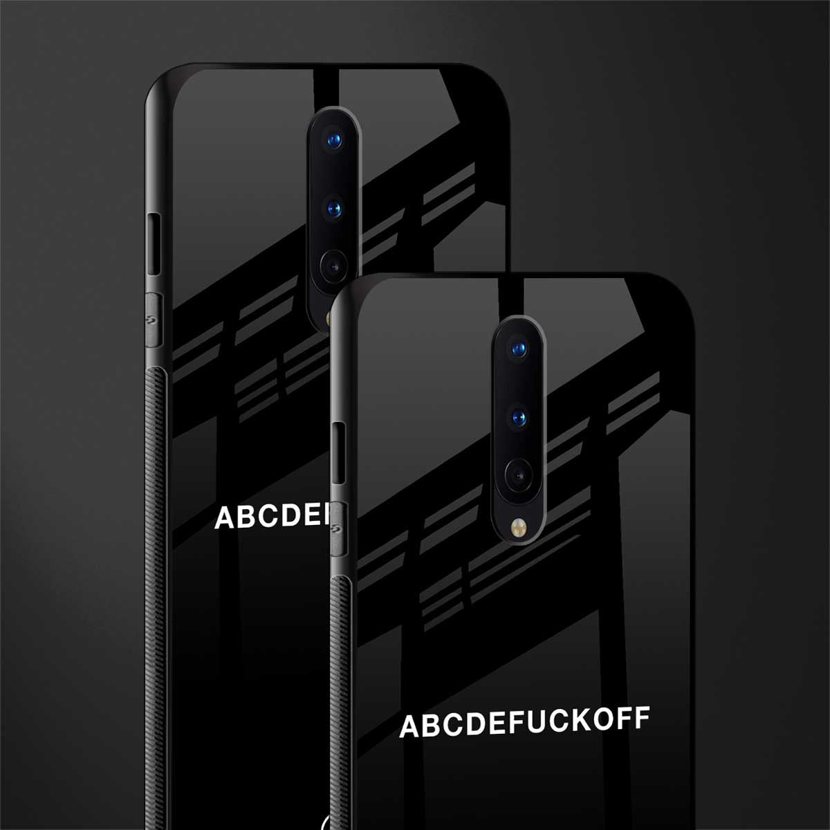 abcdefuckoff glass case for oneplus 8 image-2