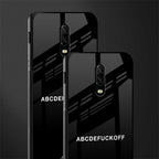 abcdefuckoff glass case for oneplus 6t image-2