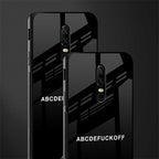 abcdefuckoff glass case for oneplus 6 image-2