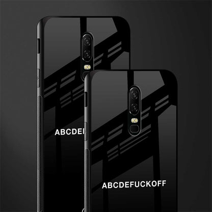 abcdefuckoff glass case for oneplus 6 image-2