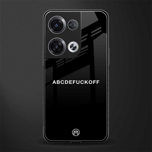 abcdefuckoff back phone cover | glass case for oppo reno 8 pro
