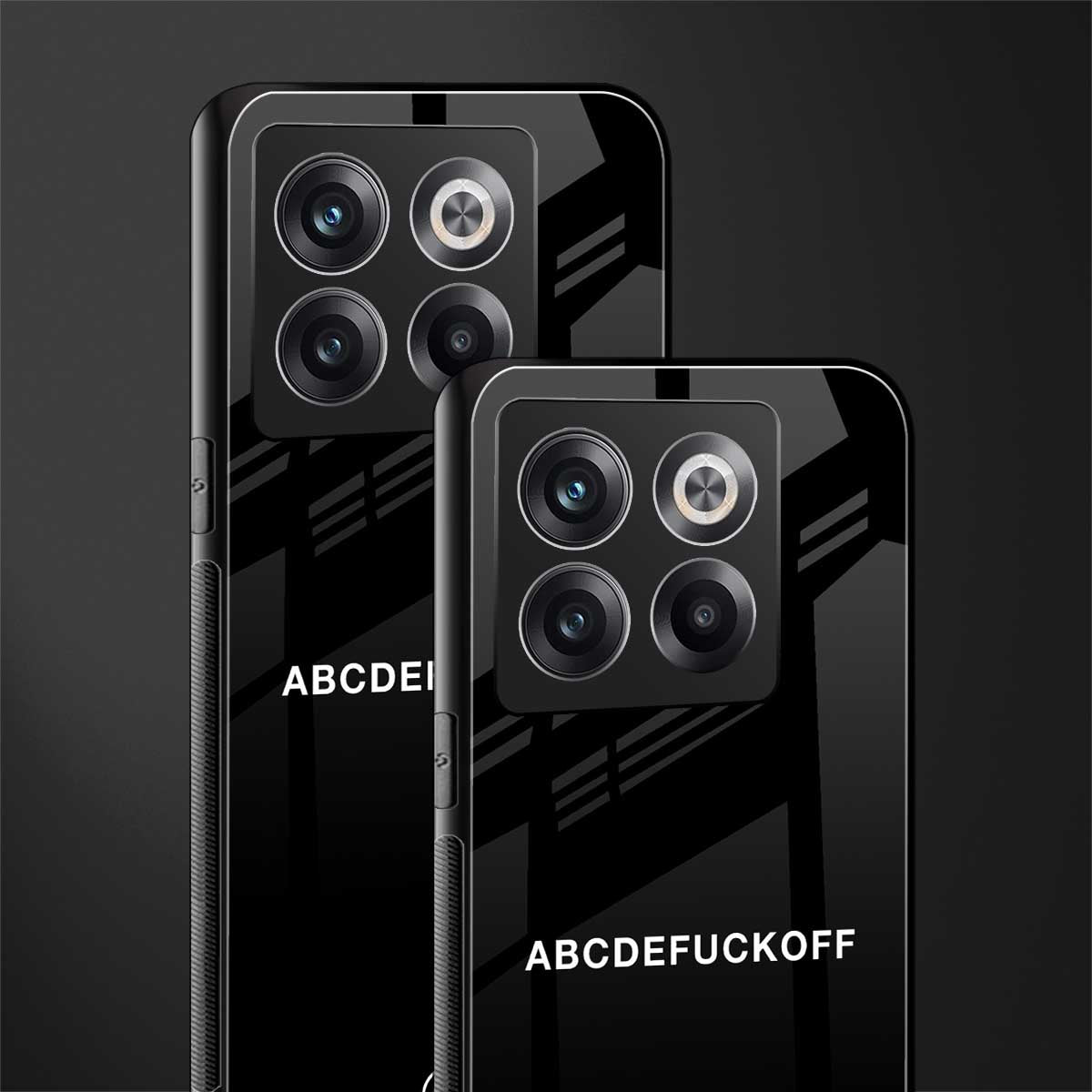 abcdefuckoff back phone cover | glass case for oneplus 10t