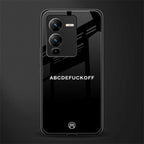 abcdefuckoff back phone cover | glass case for vivo v25 pro 5g