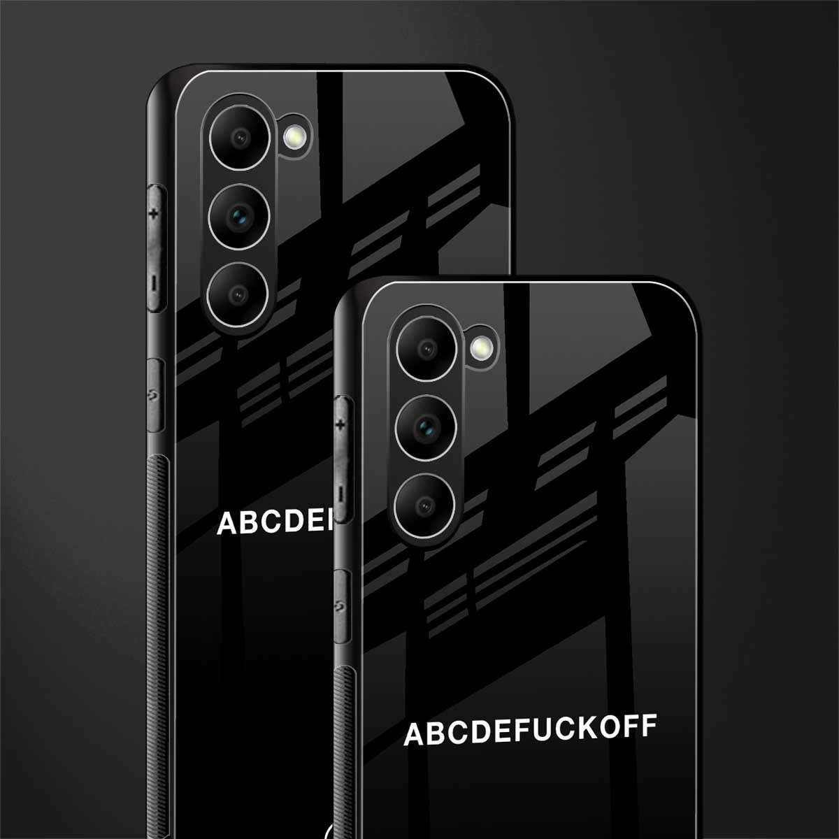 abcdefuckoff glass case for phone case | glass case for samsung galaxy s23