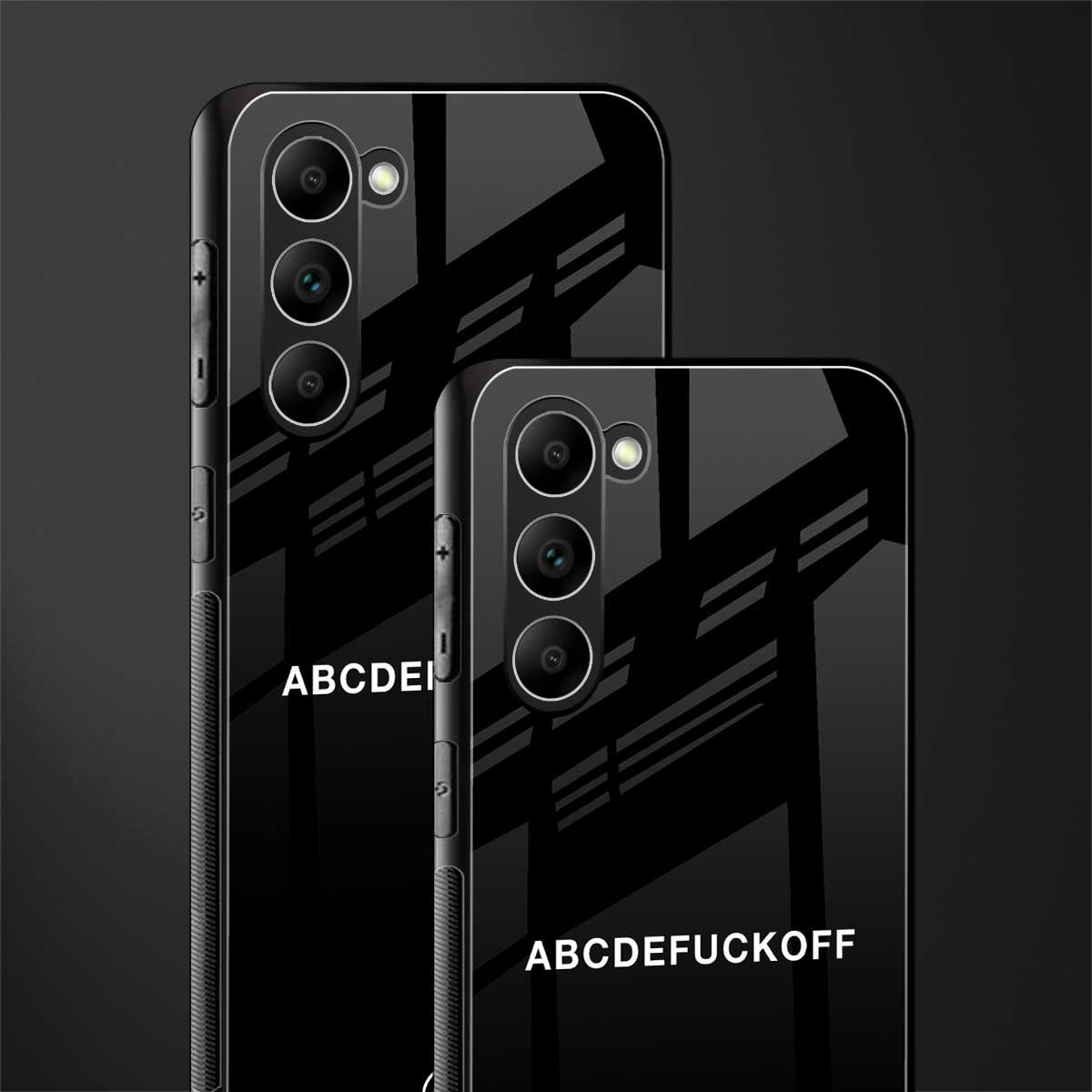 abcdefuckoff glass case for phone case | glass case for samsung galaxy s23 plus