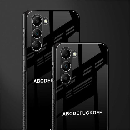 abcdefuckoff glass case for phone case | glass case for samsung galaxy s23 plus