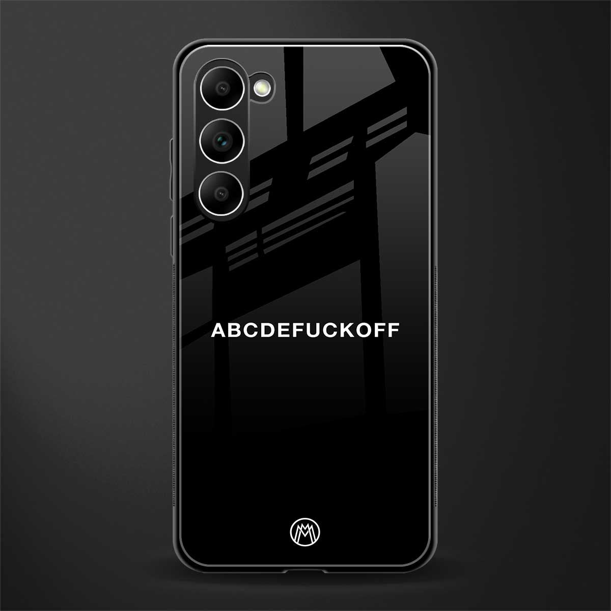 abcdefuckoff glass case for phone case | glass case for samsung galaxy s23 plus