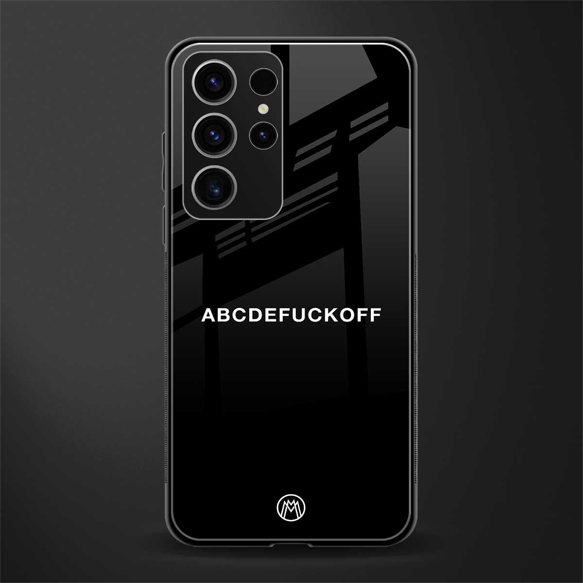 abcdefuckoff glass case for phone case | glass case for samsung galaxy s23 ultra