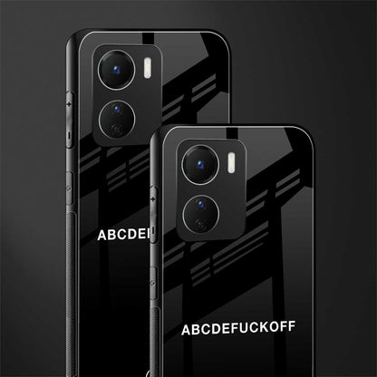 abcdefuckoff back phone cover | glass case for vivo y16