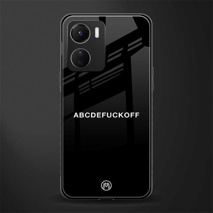 abcdefuckoff back phone cover | glass case for vivo y16