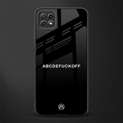 abcdefuckoff back phone cover | glass case for samsung galaxy f42