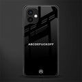 abcdefuckoff back phone cover | glass case for samsung galaxy a04