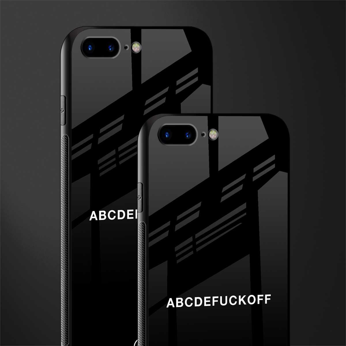 abcdefuckoff glass case for iphone 7 plus image-2