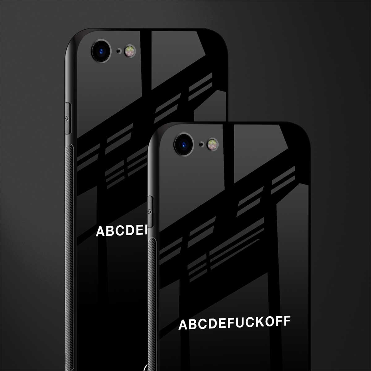 abcdefuckoff glass case for iphone se 2020 image-2