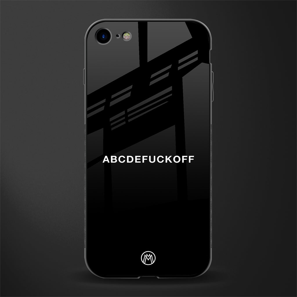 abcdefuckoff glass case for iphone 7 image