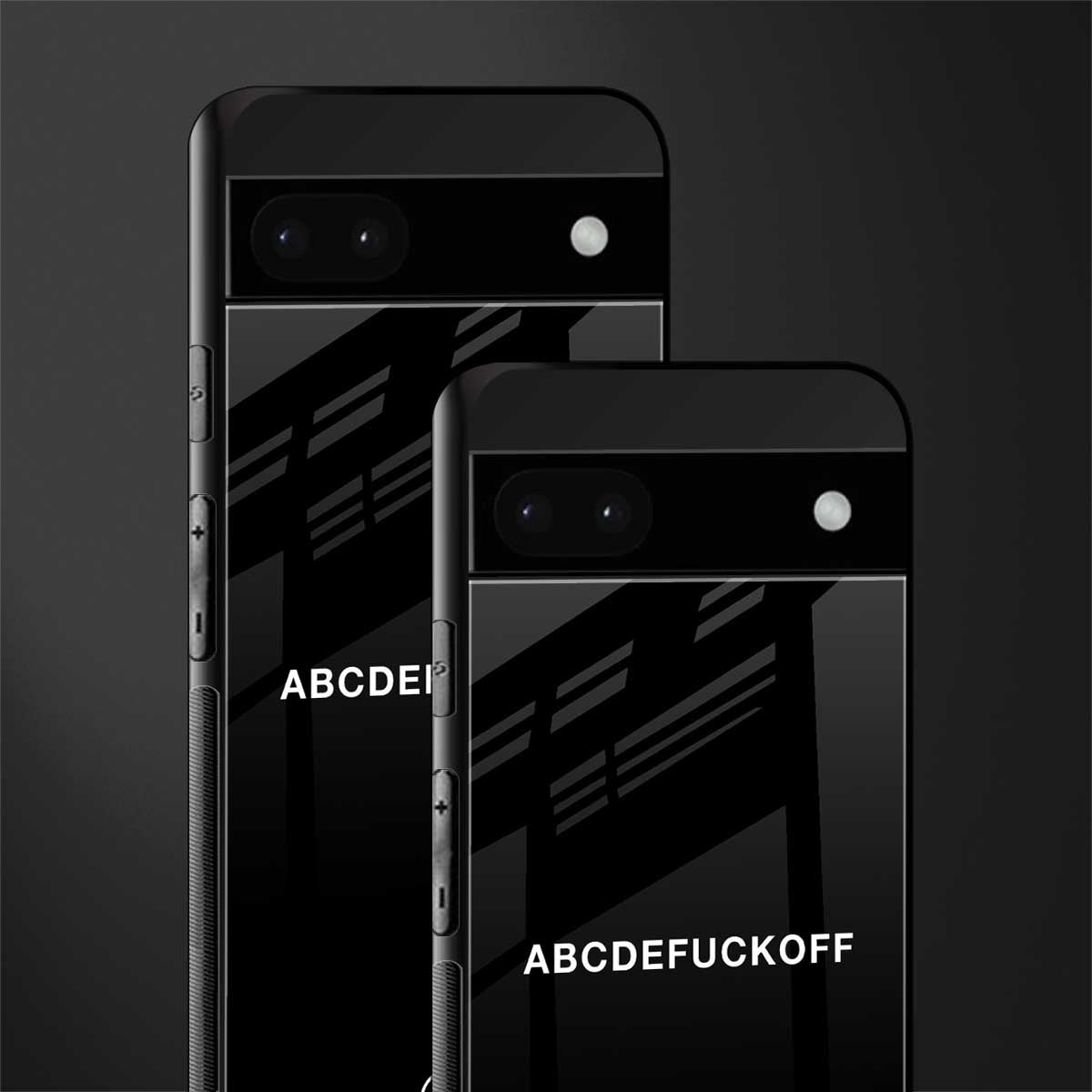 abcdefuckoff back phone cover | glass case for google pixel 6a