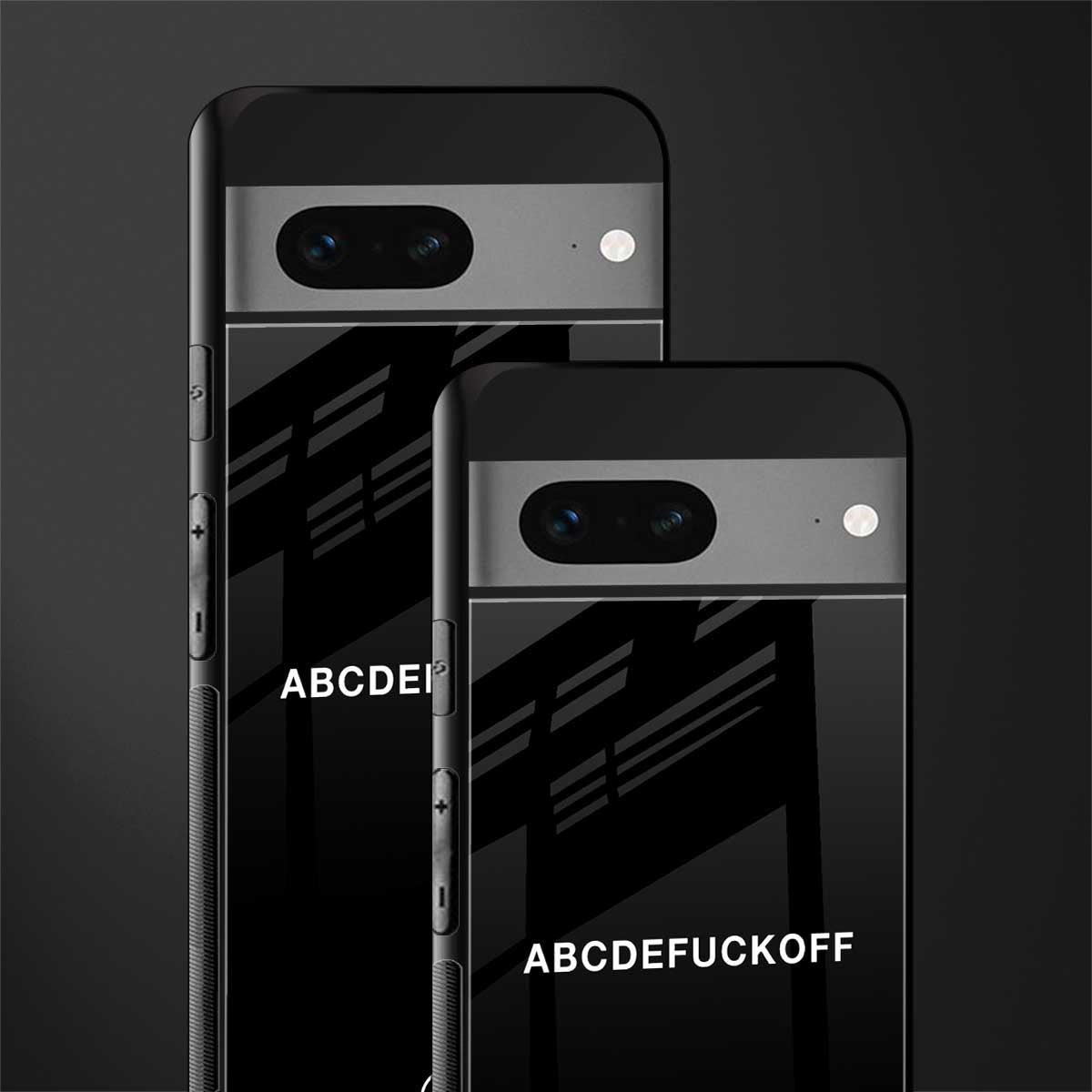 abcdefuckoff back phone cover | glass case for google pixel 7