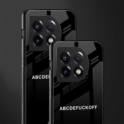 abcdefuckoff back phone cover | glass case for oneplus 11