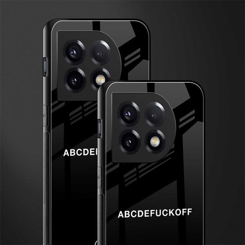abcdefuckoff back phone cover | glass case for oneplus 11