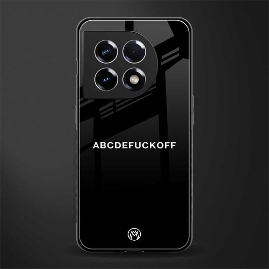 abcdefuckoff back phone cover | glass case for oneplus 11