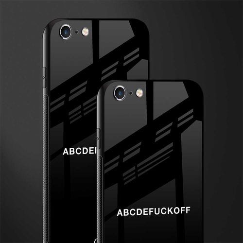 abcdefuckoff glass case for iphone 6 plus image-2