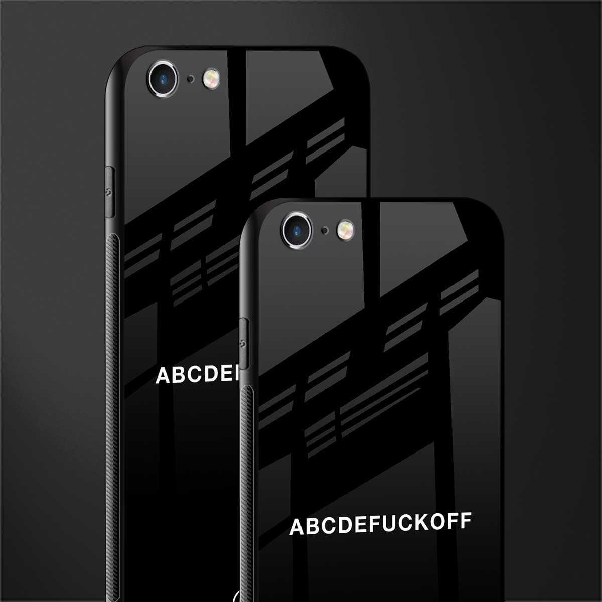 abcdefuckoff glass case for iphone 6s plus image-2