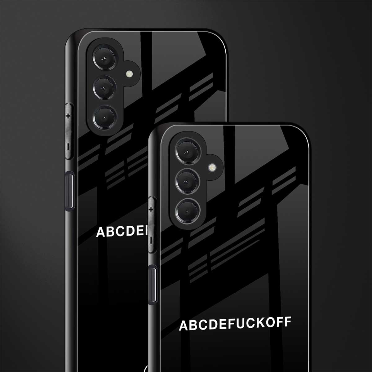 abcdefuckoff back phone cover | glass case for samsun galaxy a24 4g