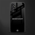abcdefuckoff back phone cover | glass case for samsun galaxy a24 4g