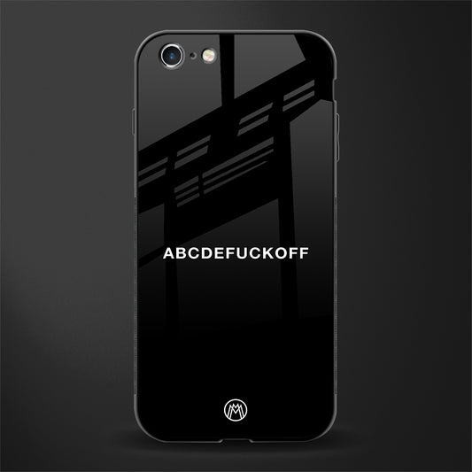 abcdefuckoff glass case for iphone 6s image
