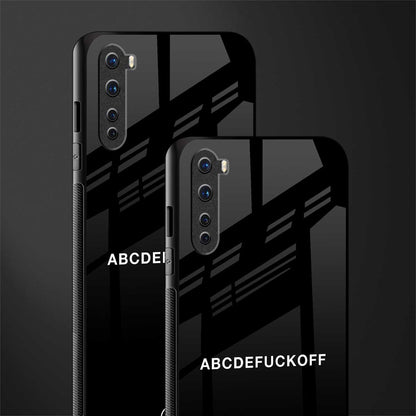 abcdefuckoff glass case for oneplus nord ac2001 image-2